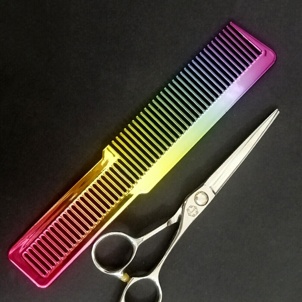 Haircut Hairdresser Comb Colorful Rainbow Comb Hairdressing Styling Tool