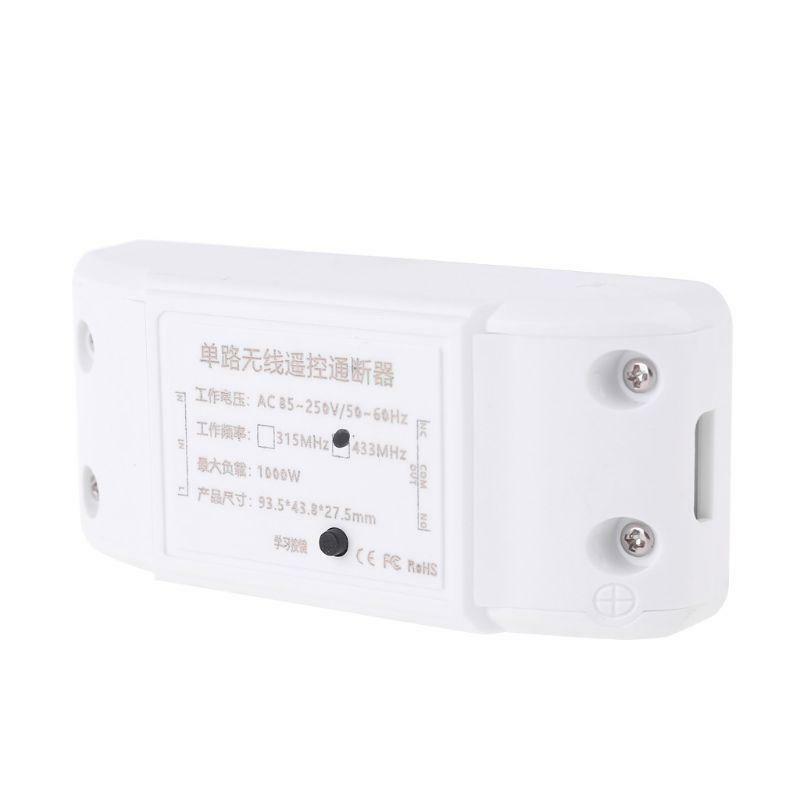 High Power AC85V-250V Single Light Lamp Switch 2 Channel Wireless Remote Control