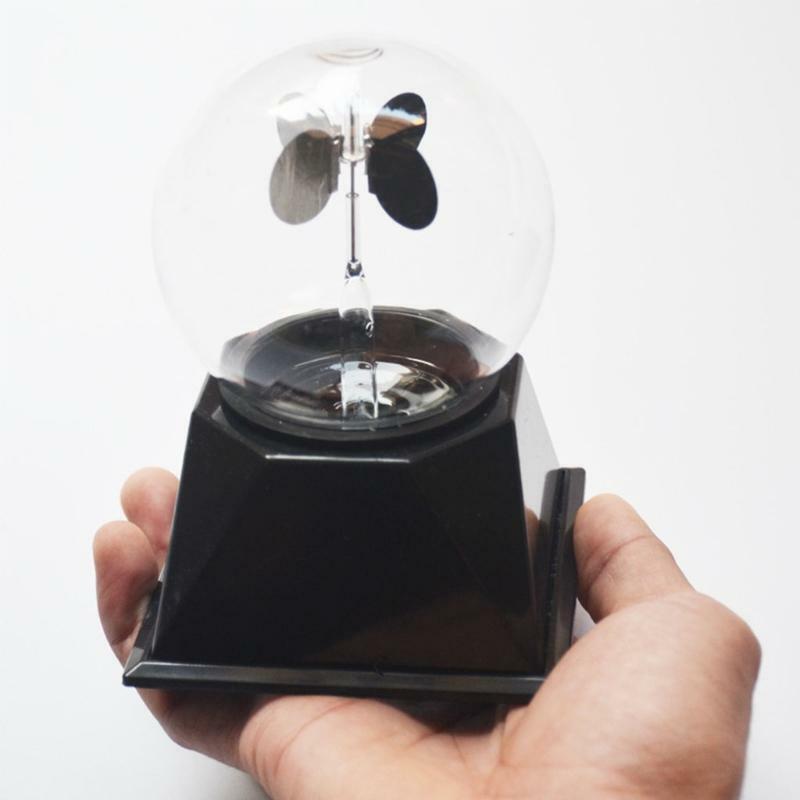 Solar Power Radiometer Crookes Spinning Vanes Glass Windmill Gift Home Desk Deco