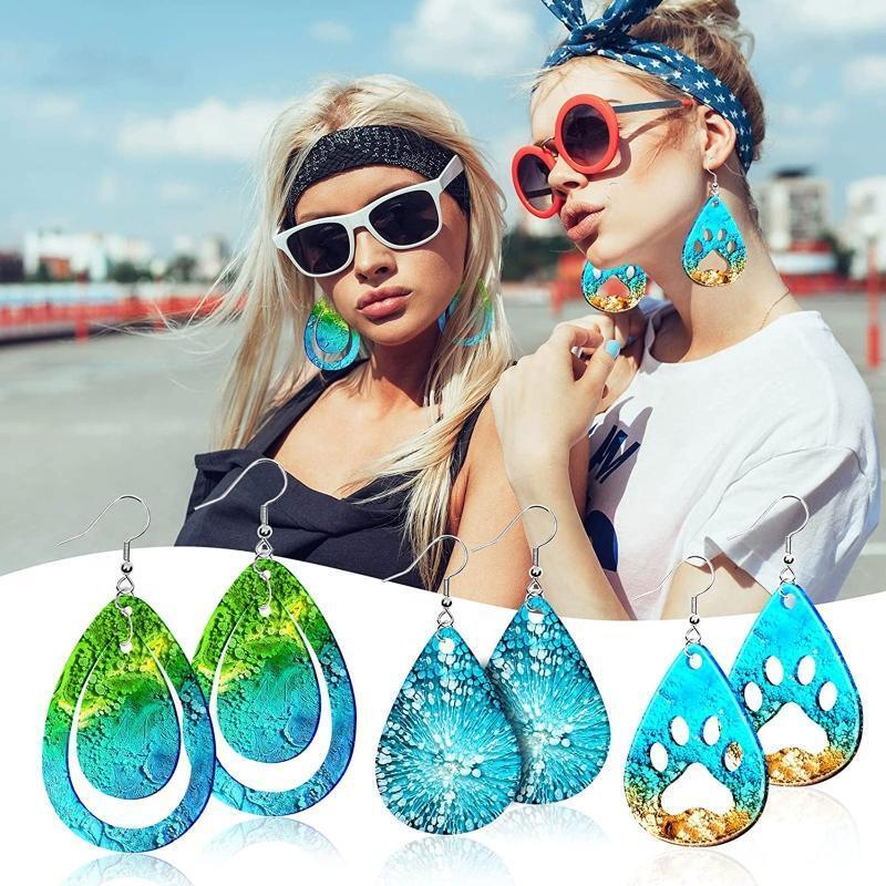 113Pcs Earring Mold with Earring Card Earring Hook Jump Ring Earplug Plastic Bag