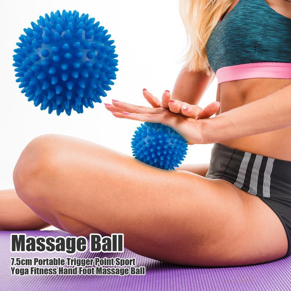 6.5cm Portable Trigger Point Sport Fitness Hand Foot Massage Ball (Blue)