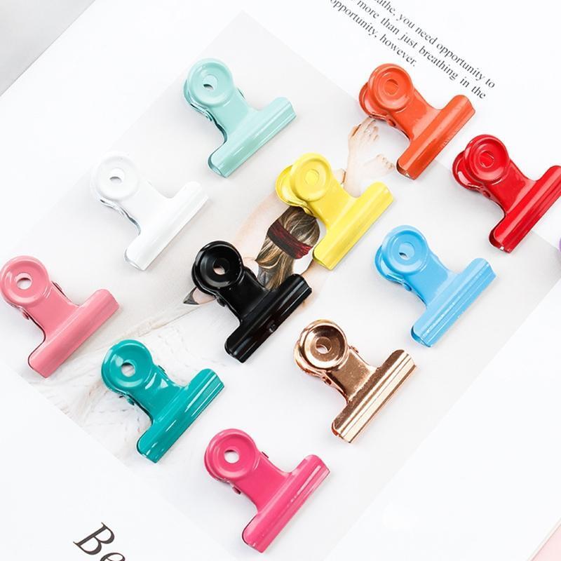 5 pieces Multifunctional Bull Clips for Kid Student Women Men Paper Organizing