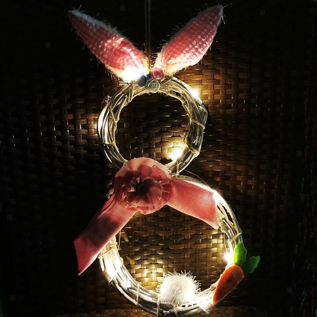 2x Handmade Easter Wreath Front  Wreath Window Garland Decor