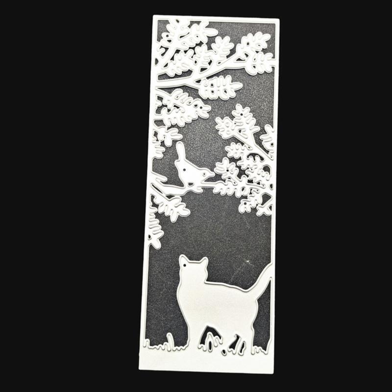 Bird Brances Cat Metal Cutting Dies Stencil Scrapbooking DIY Album Paper Card