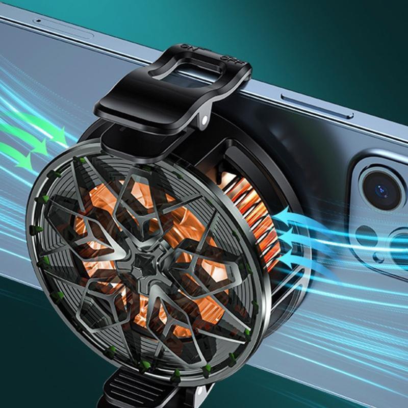 Phone Magnetic Radiator Cooling Fan for Android/iOS Devices Game Cooler System