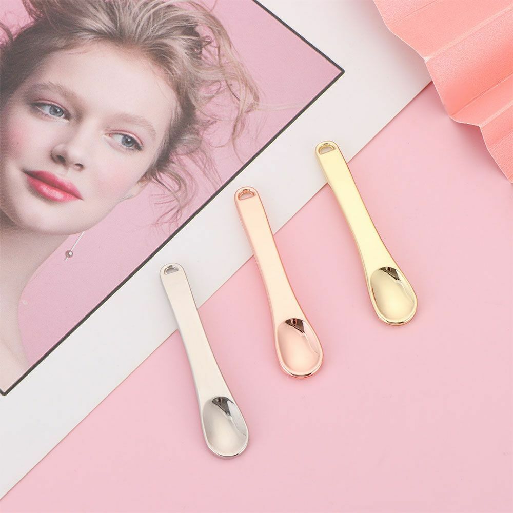 Cosmetic Makeup Skincare Spatula Reusable Scoop Cosmetic Mini Spoon Metal
