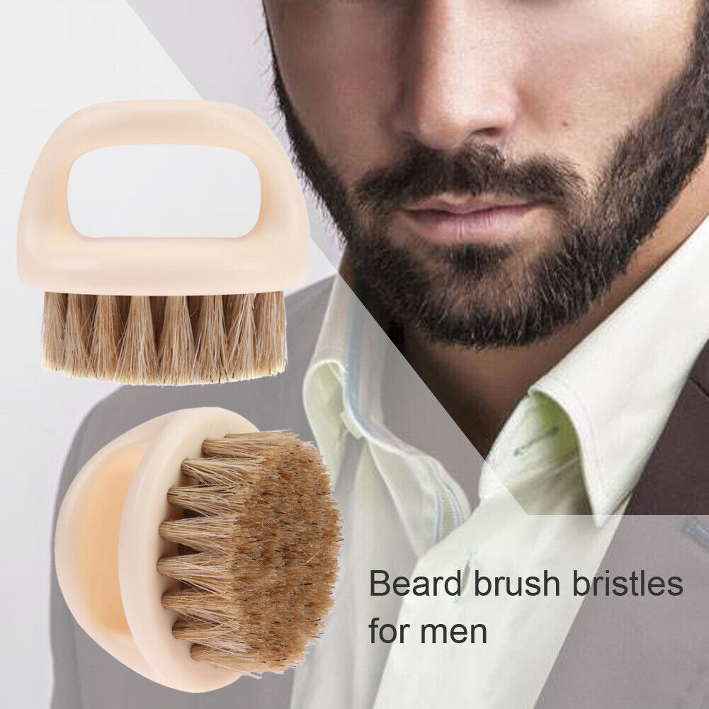 Ring Design Bristle Brush Portable Barber Beard Comb Men Shaving Brushes