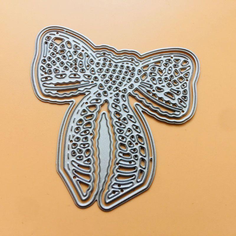Double Bow Metal Cutting Dies Stencil Scrapbooking DIY Album Stamp Paper Card