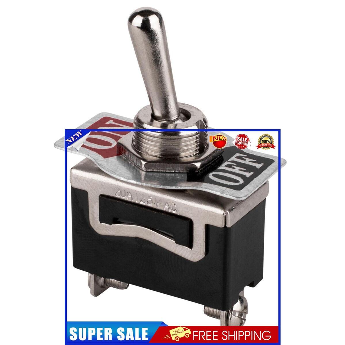 2 Terminals ON OFF Power SPST Rocker Toggle Switch for Car RV Marine Boat