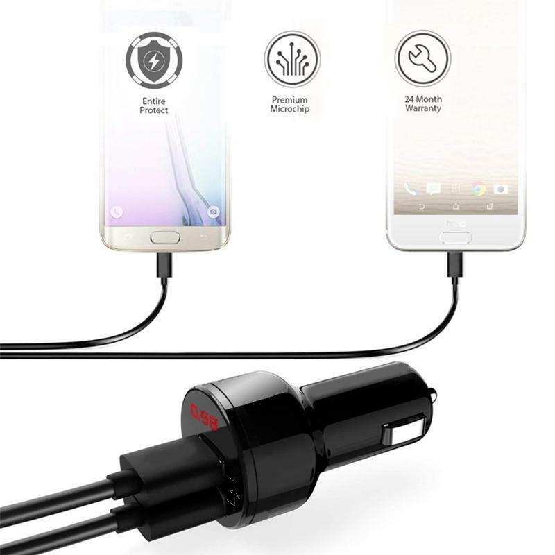 USB 3.1A Socket Dual Port 12-24V Car Charger for Tablet PC/Navigator/PDA/PSP/MP3