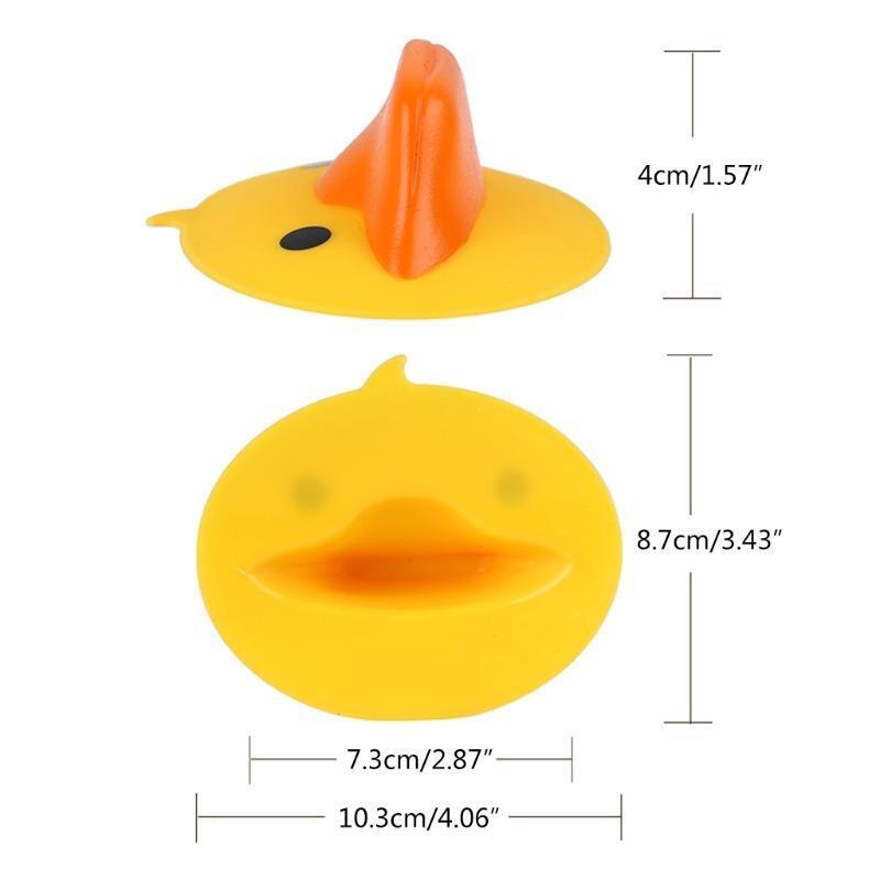 2pcs Silicone Oven Gloves Heat Insulation Hot Plate Clip Cute Duck Pot Holder