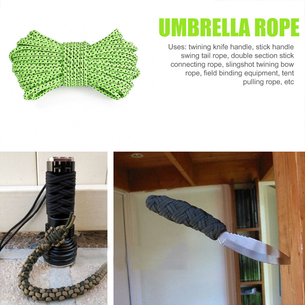 10m/roll 2.5mm Outdoor Camping Hiking Accessories Reflective Tent Rope