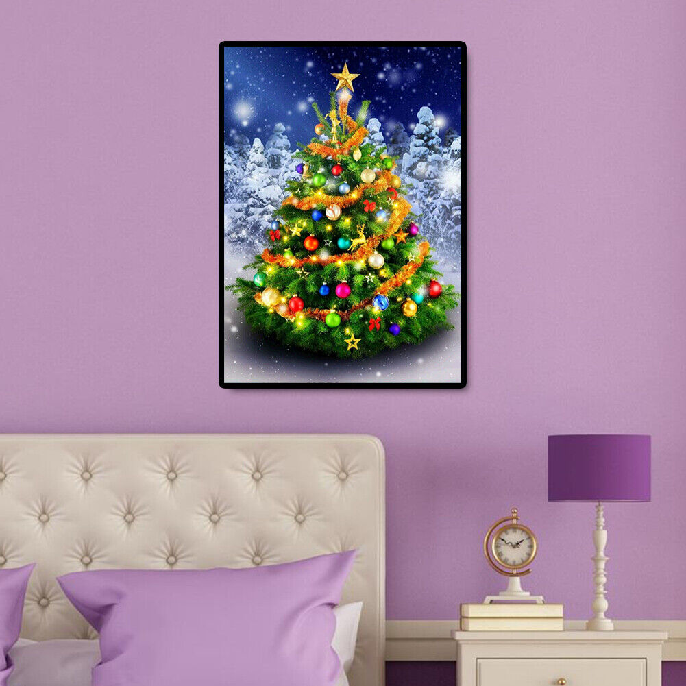 Christmas Tree 5D DIY Full Square Drill Diamond Painting Art Cross Stitch