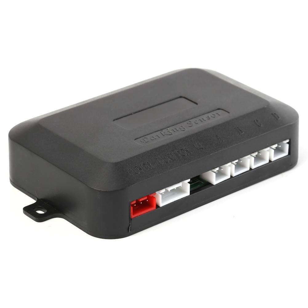 4 Sensors LED Display Car Parking Sensor Kit Radar Monitor System (Black)