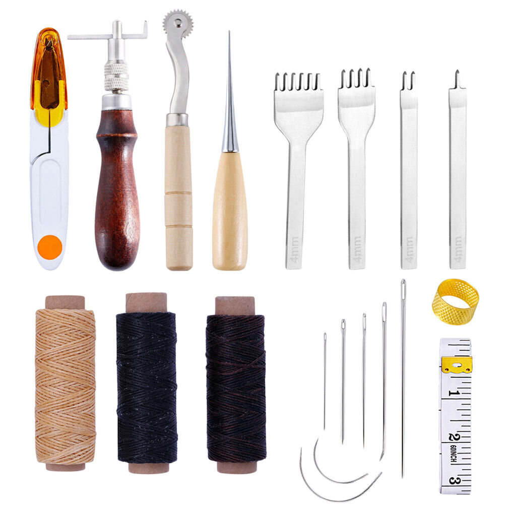 Leather Sewing Tool 20 Pcs  Working  Stitching Kit for Beginner