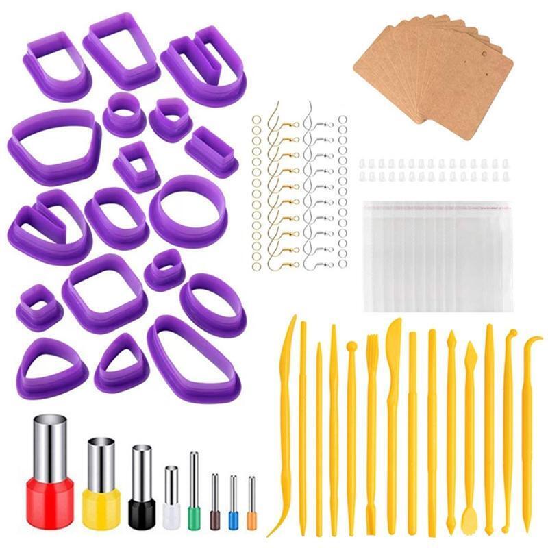 140PCS Clay Earring Making Kit Make 10 Pair Earrings for DIY Jewelry Making