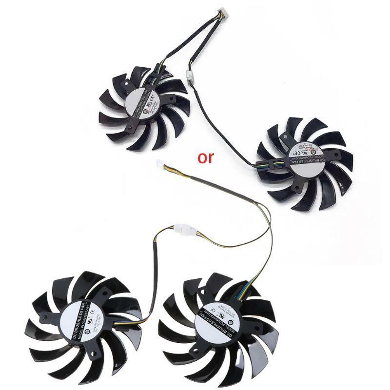 PLD08010S12HH 12V 0.35A 75mm 4Pin For MSI R6750 HD6750 DDR5.DX11 HD5750 Graphics