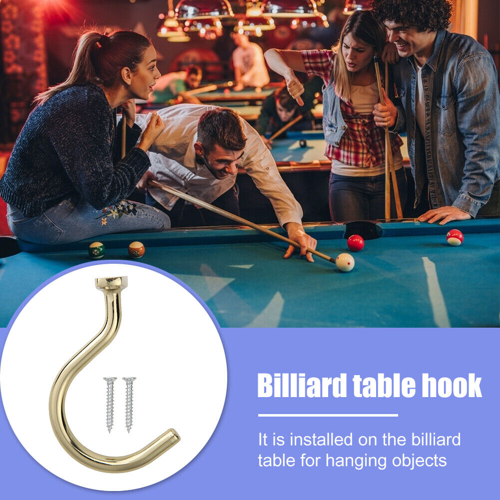 Billiard Hanging Iron Hook for Pool Table Rack Holder Snooker Accessories
