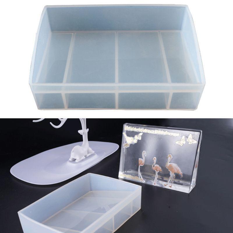 Creative Rectangle Photo Frame Mold for Cake Making DIY Crafts Silicone Molds
