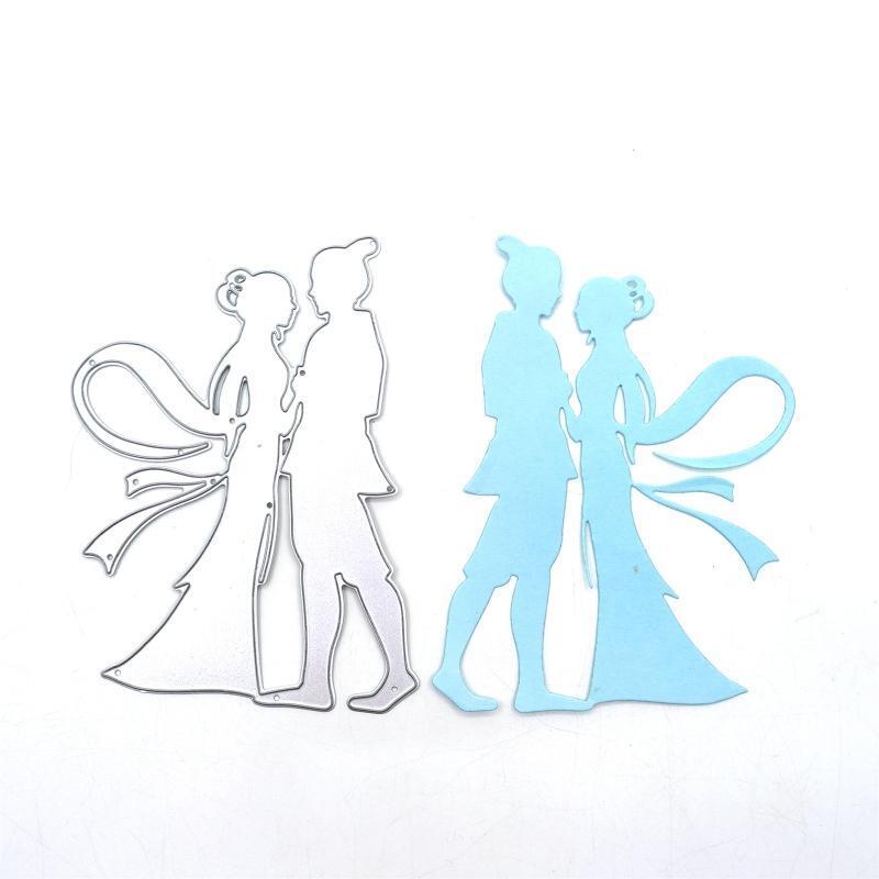 Couple Dancer Metal Cutting Dies Scrapbooking Stencil Die Cuts Card Embossing
