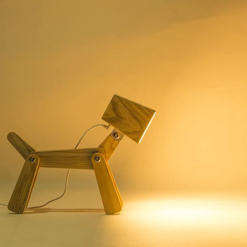 DIY Dog Table Lamp for Beside Table Living Room Bedroom Study Desk Decorations