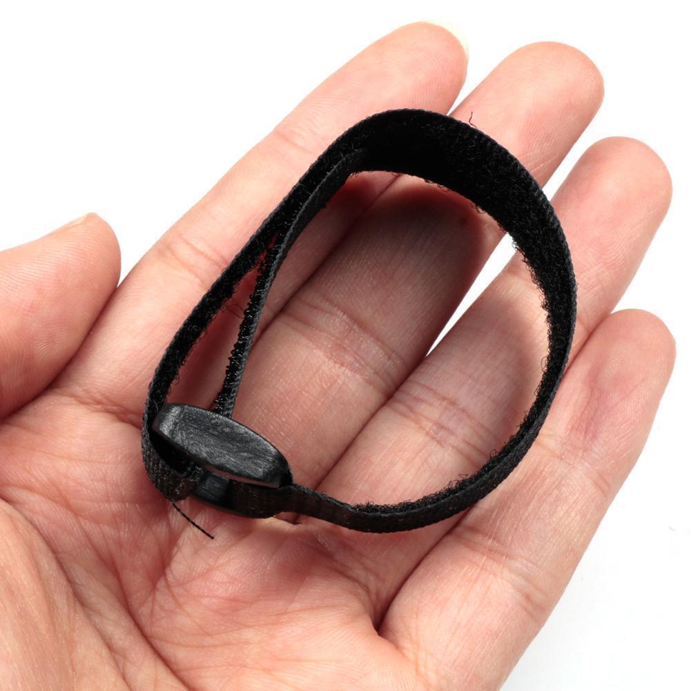 20pcs Fishing Rod Tie Holder Strap Suspenders Fastener Loop Belts (Black)