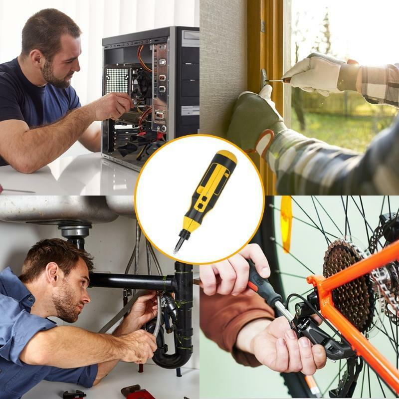 Adjustable Torque Cordless Mini Screwdriver with Usb Charging Cable 44pcs/set