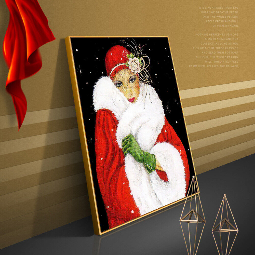 Noble Woman Full Round Drill Diamond Painting 5D DIY Kits Wall Art (IH644)