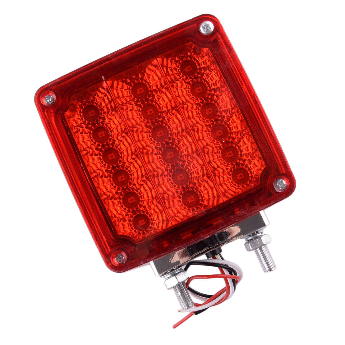 2pcs Square Dual Face Marker Turn Signal Light Fender LED Lamp Universal