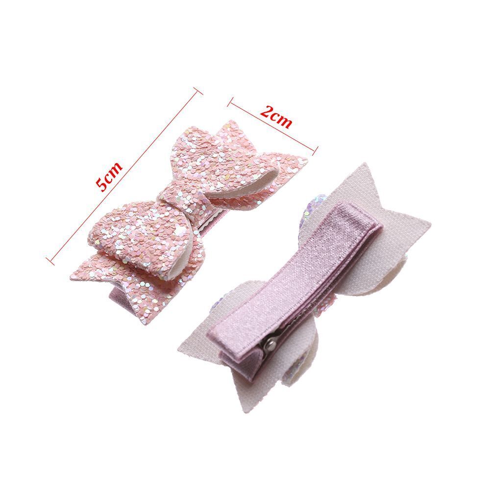 Layer Baby Girls Glitter Bows Headwear Sequin Bow Kids Hair Clips Cute Hairpins