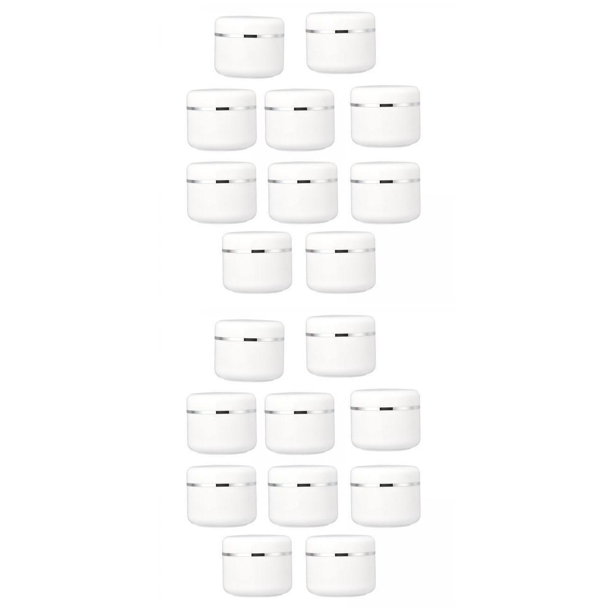 2 Set/20Pcs  Refillable Jars Empty Cosmetic Containers Bottle