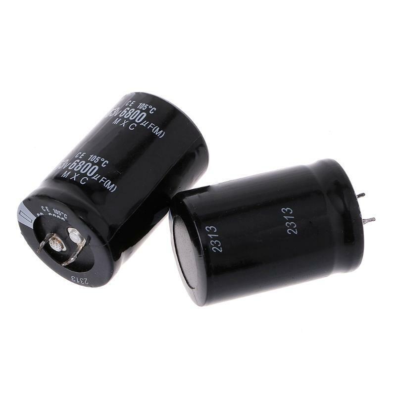 2PCS 63V 6800uF 6800MFD Electrolytic Capacitor Dimension 30mm×45mm Cylindrical