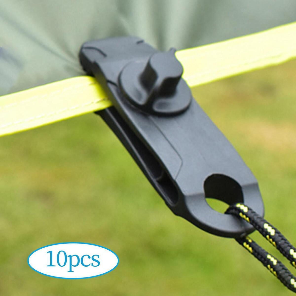 10Pcs Tent Canopy Cloth Clips Windproof Large for Projector Screen Wind Rope