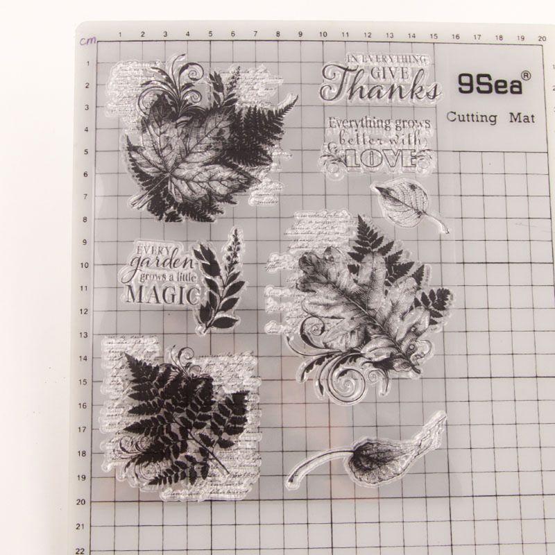 Leaf Leaves Silicone Clear Seal Stamp DIY Scrapbooking Embossing Photo Album Art
