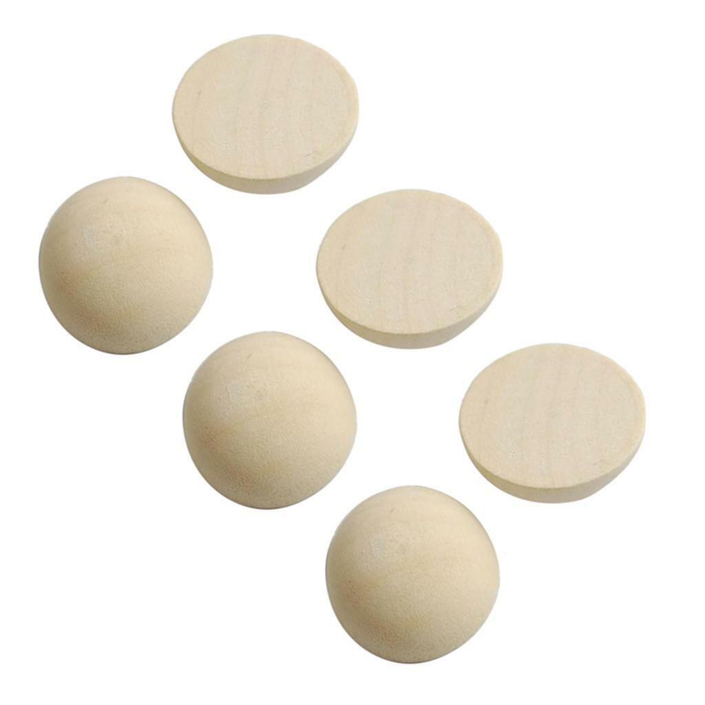 200Pcs 15mm + 200x 20mm Split  Unfinished Half en Balls for DIY