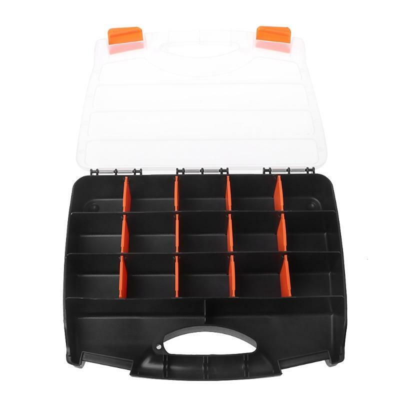 Plastic Hand Tool Storage Case Spanner Screwdriver Parts Hardware Organizer Box
