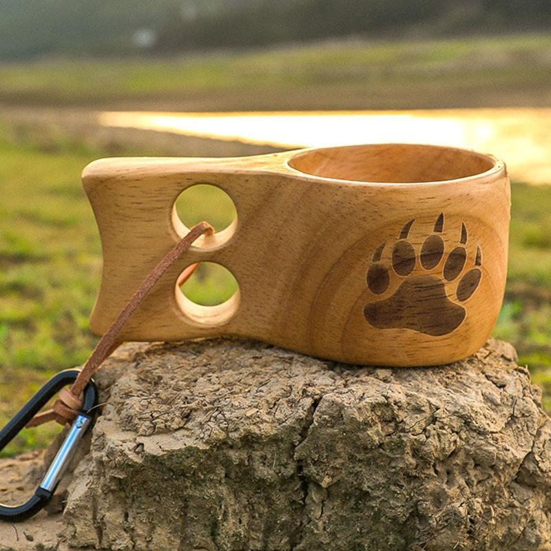 Wooden Coffee Cup Wood Novelty Mugs Convenient and Quick to Use Unique Design