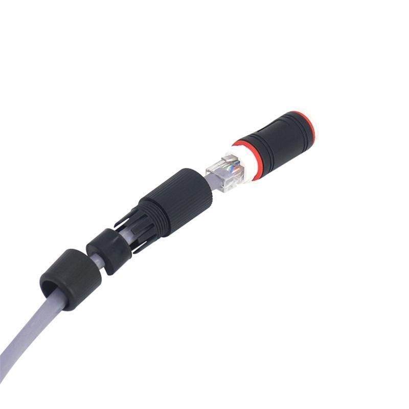 RJ45 IP67 Ethernet LAN Cable Connector Double Head Outdoor LAN Coupler Adapter