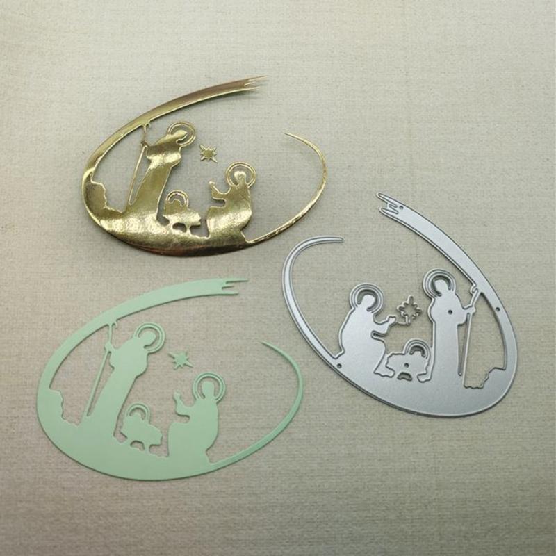 Christmas Jesus Metal Cutting Dies Stencil DIY Scrapbooking Album Paper Template
