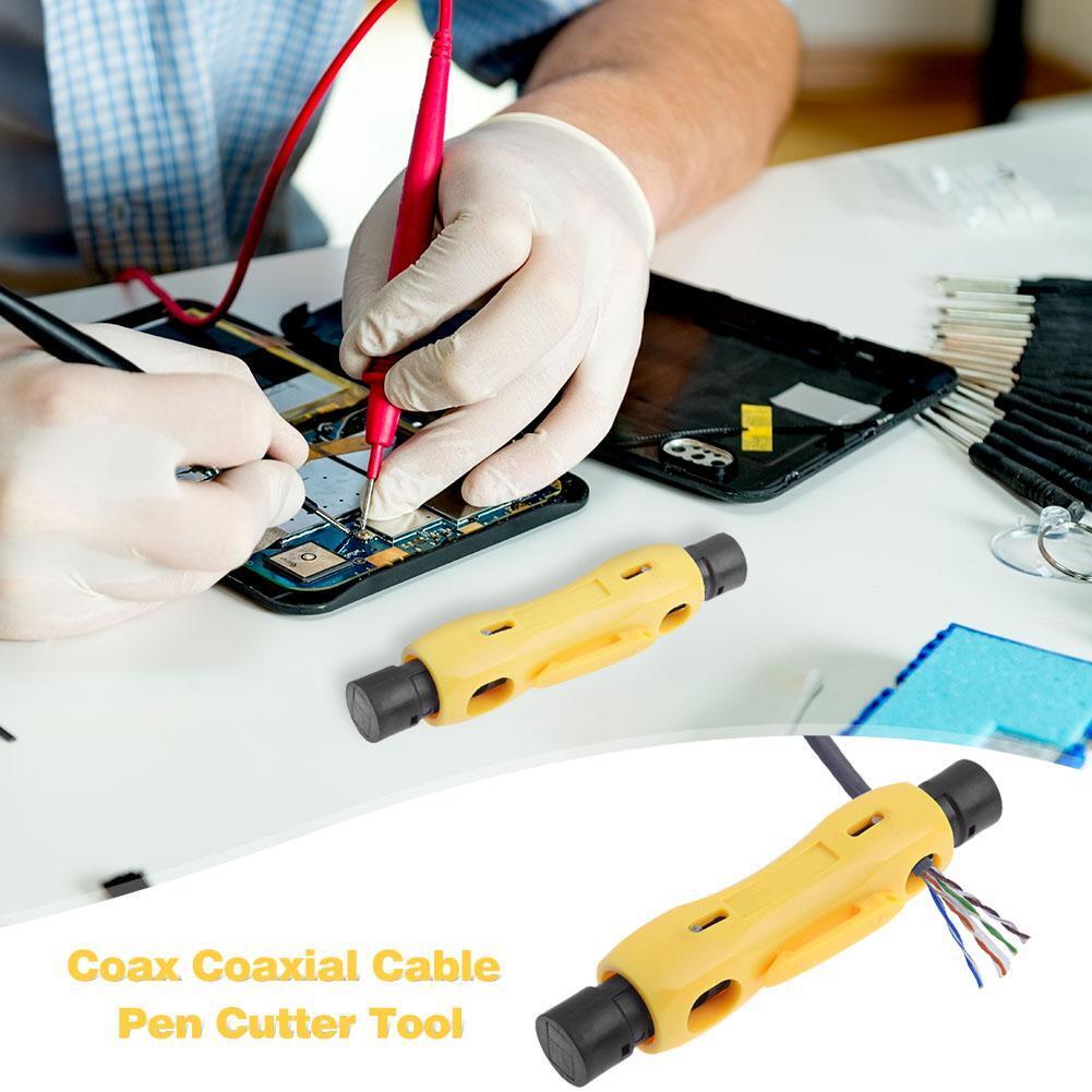 Coax Coaxial Cable Pen Cutter Stripper for RG59 RG6 RG7 RG11 Stripping Tool
