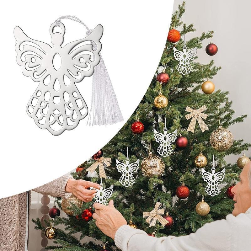10Pcs Angel Metal Bookmarks Set Stainless Steel Book Page Marker Gifts Supplies