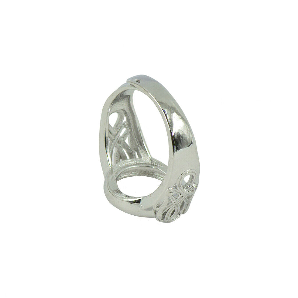 10Pieces Empty Ring Blanks Settings Round Bezel Jewelry Making Findings