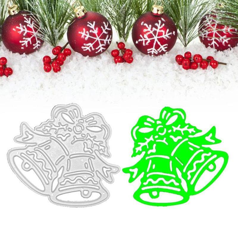 Christmas Double Bell Carbon Steel Cutting Dies DIY Scrapbooking Photo Album