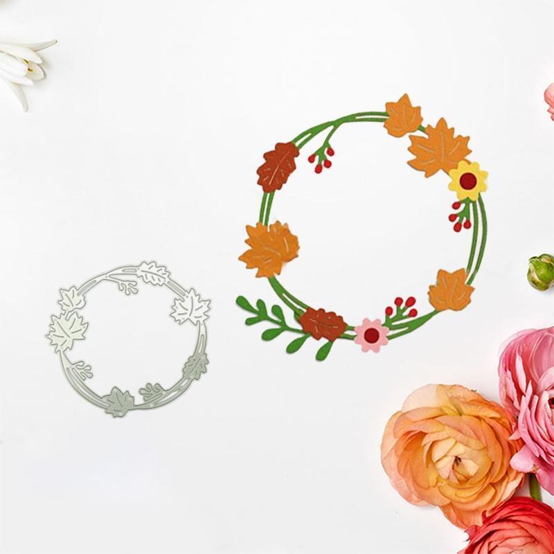 Wreath Cutting Dies for Birthday Card Gift Card Making DIY Scrapbooking
