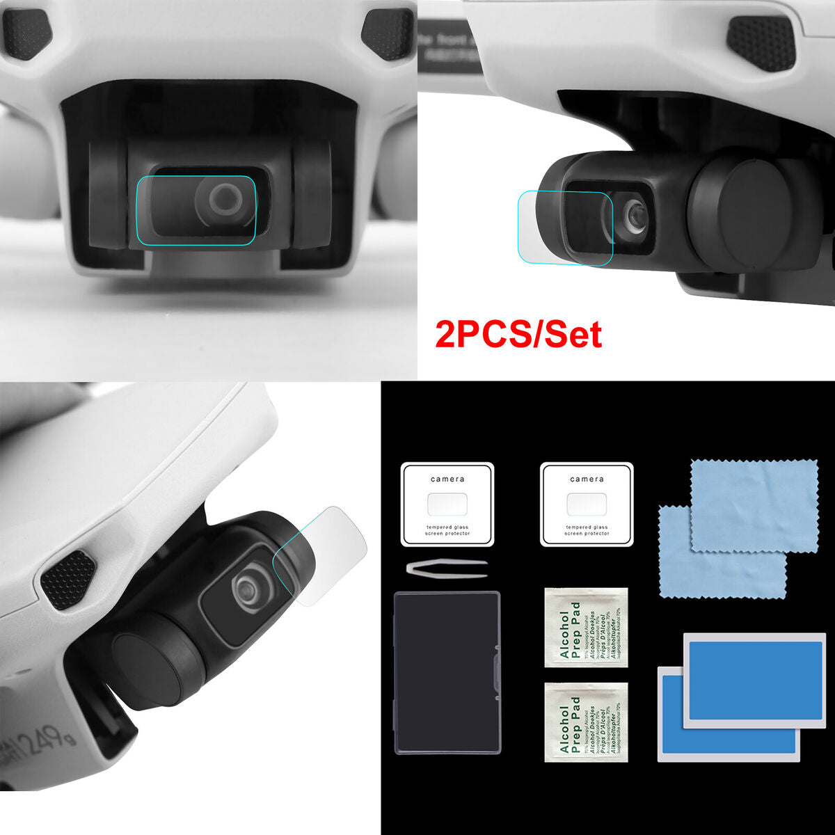 9H Tempered Glass Camera Lens Screen Protector For DJI Mavic Mini/Mini 2 Drone