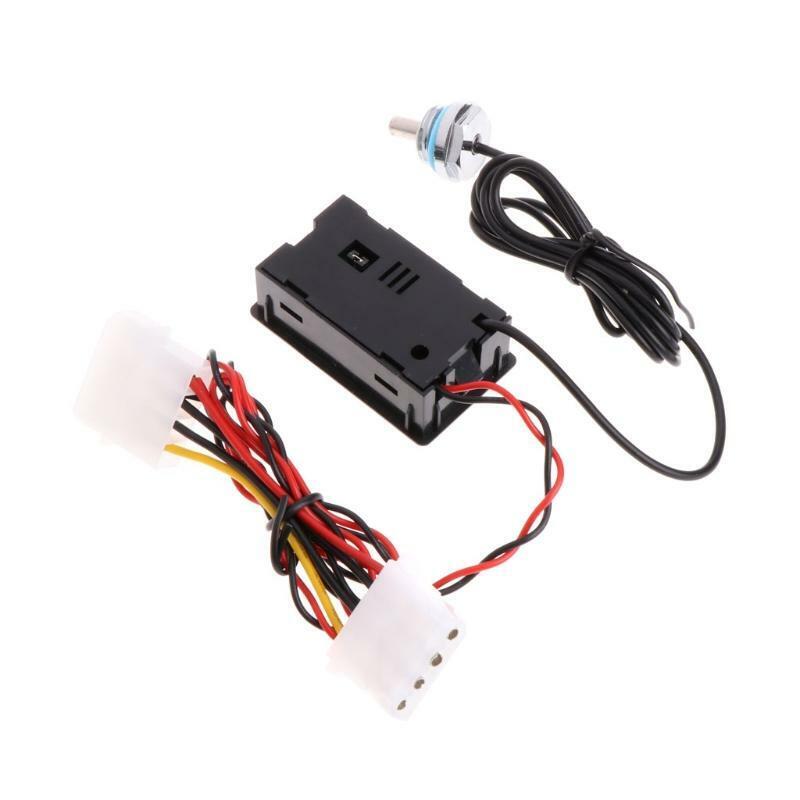 Water Cooling Analog Water Temperature Gauge Meter G1/4 Computer Thermodetector