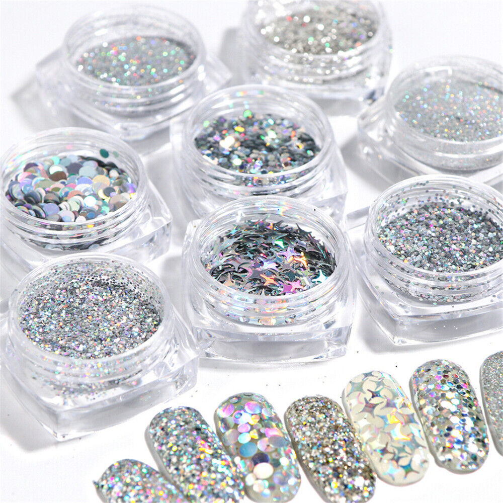 Supplies Manicure Tips Flakes Sparkle Nail Art Sequins Holographic DIY Glitters