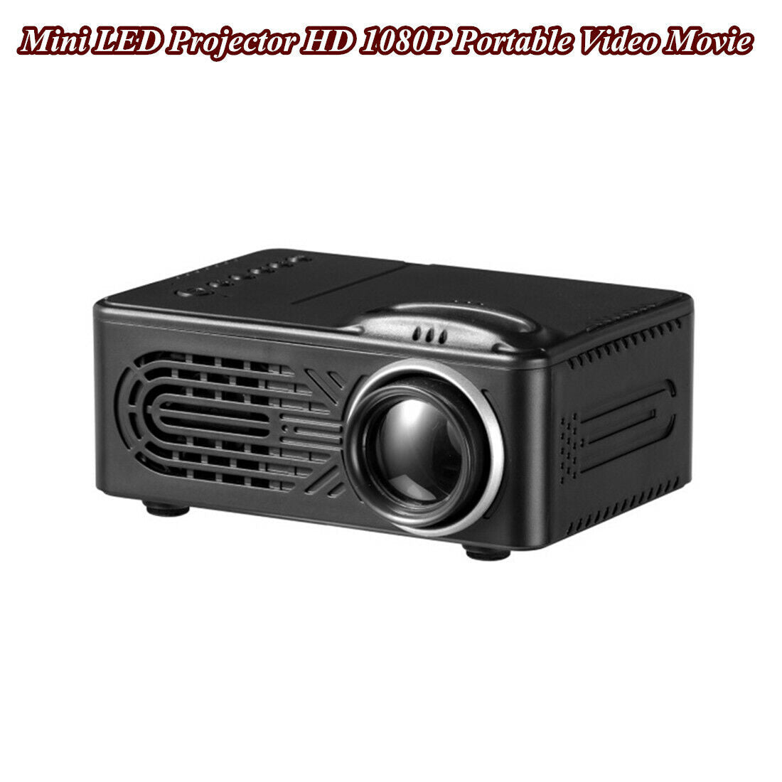 Black Mini LED Projector HD Portable Video Movie Home Theater Cinema HDMI AV USB