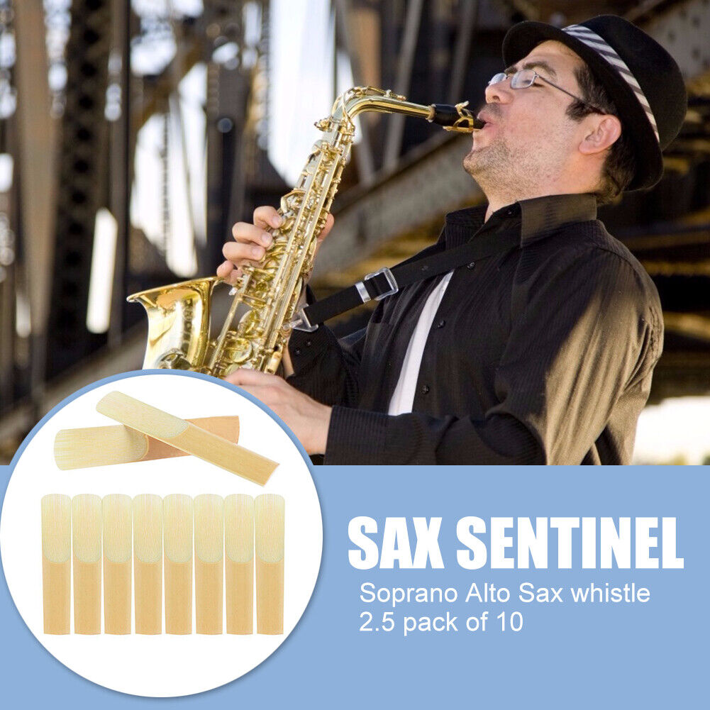 10pcs Eb Alto Saxophone Reeds Strength 2.5 Sax Woodwind Instrument Parts