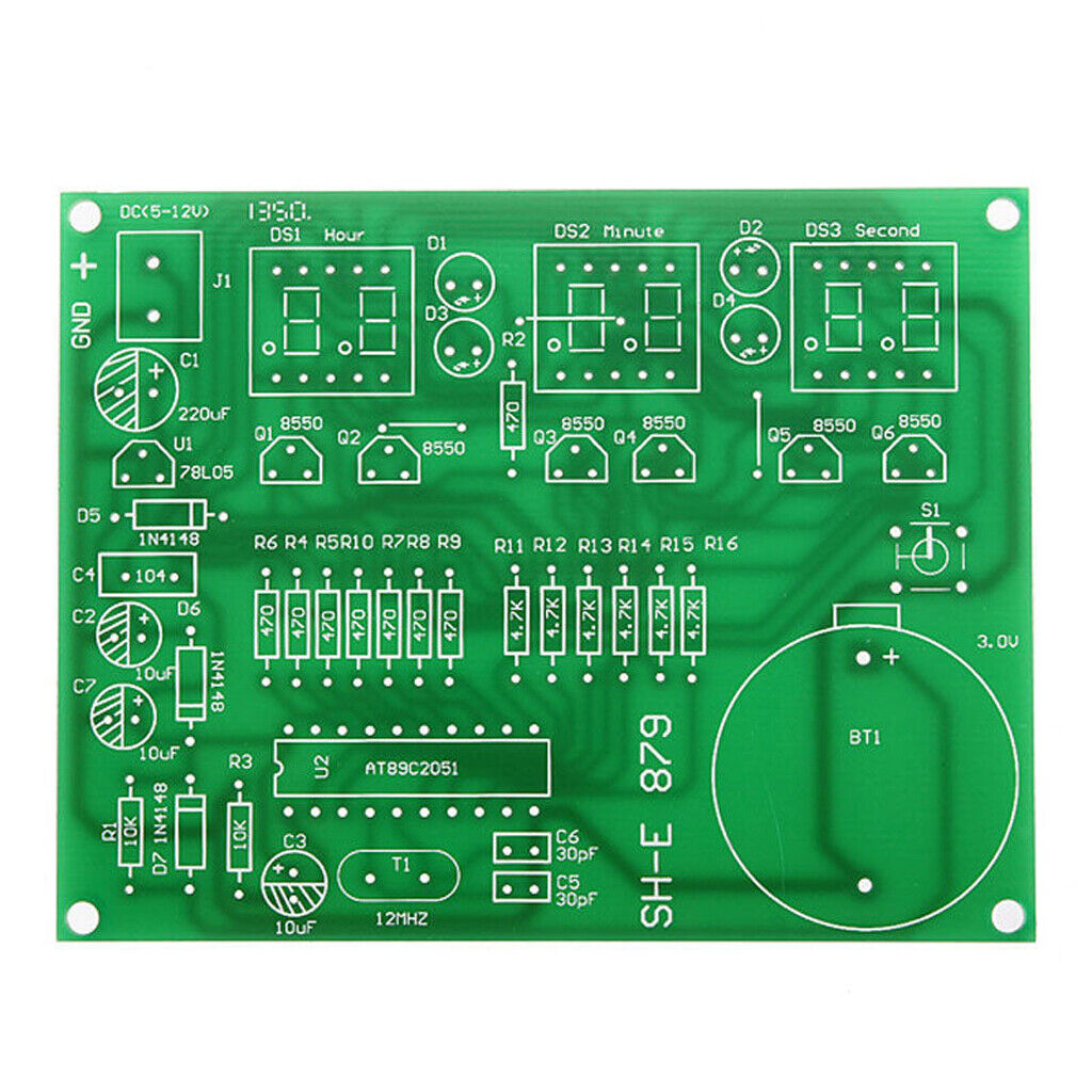 DIY PCB Electronic Clock   Board Set for 6  LED Clock